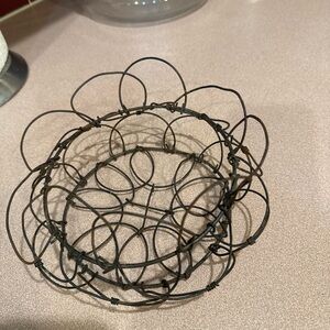 Antique Rustic Wire Basket used to collect eggs